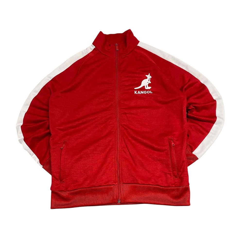 Y2K Kangol Red Full Zip Track Jacket